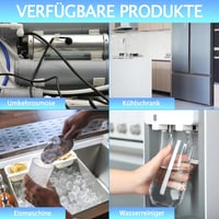 STEEIRO 15m Vízbevezető Cső Univerzális Csatlakozó Szett Side by Side Hűtőhöz 1/4 Colos Vízvezeték Tömlő Adapter Készlet 6