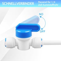 STEEIRO 15m Vízbevezető Cső Univerzális Csatlakozó Szett Side by Side Hűtőhöz 1/4 Colos Vízvezeték Tömlő Adapter Készlet 3