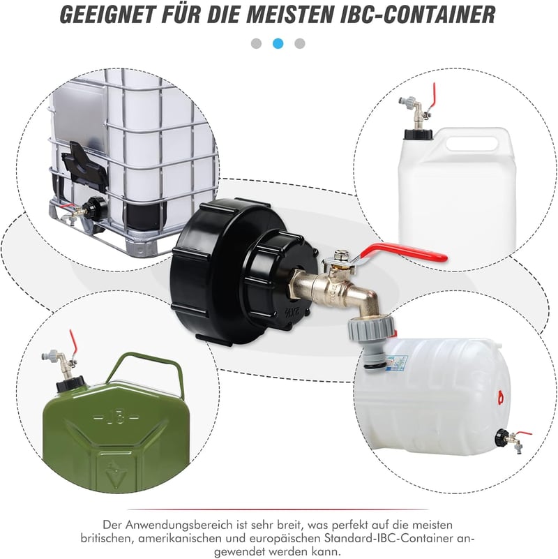 STEEIRO IBC Tartály Kifolyó Csap 1/2 Hüvelyk Sárgaréz Víztartály Adapter Kert Tömlő Csatlakozó Golyóscsap Tartozék