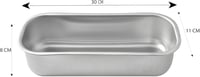 Steel Pan rozsdamentes acélból készült tapadásmentes sütőforma 30x11 cm 3