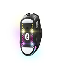 Herná myš SteelSeries Aerox 5 Wireless RGB – Čierna, 18000 DPI, optický senzor TrueMove Air, 9 tlačidiel, Bluetooth/2,4 GHz, perforovaná, ultraláhká 9