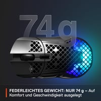 Herná myš SteelSeries Aerox 5 Wireless RGB – Čierna, 18000 DPI, optický senzor TrueMove Air, 9 tlačidiel, Bluetooth/2,4 GHz, perforovaná, ultraláhká 4