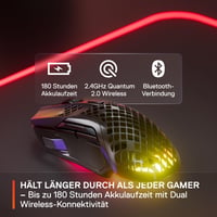 Herná myš SteelSeries Aerox 5 Wireless RGB – Čierna, 18000 DPI, optický senzor TrueMove Air, 9 tlačidiel, Bluetooth/2,4 GHz, perforovaná, ultraláhká 6