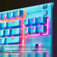 Herná klávesnica SteelSeries Apex 3 TKL Aqua RGB – vodoodolná, TKL 4
