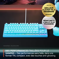 Herná klávesnica SteelSeries Apex 3 TKL Aqua RGB – vodoodolná, TKL 2