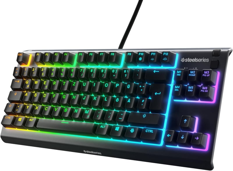 SteelSeries Apex 3 TKL gamer billentyűzet, RGB, QWERTZ (DE) - fekete