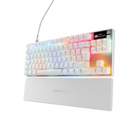 Herná klávesnica SteelSeries Apex Pro TKL Gen 3 biela – analógové magnetické spínače OmniPoint 3.0, Quickset, OLED, RGB, PBT, USB-C, UK QWERTY 1