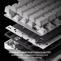 Herná klávesnica SteelSeries Apex Pro TKL Gen 3 biela – analógové magnetické spínače OmniPoint 3.0, Quickset, OLED, RGB, PBT, USB-C, UK QWERTY 5