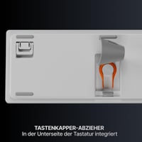 Herná klávesnica SteelSeries Apex Pro TKL Gen 3 biela – analógové magnetické spínače OmniPoint 3.0, Quickset, OLED, RGB, PBT, USB-C, UK QWERTY 9