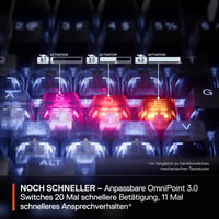 SteelSeries Apex Pro TKL Wireless Gen 3 Gamer Billentyűzet Hall Effect Kapcsolók - Wireless Schwarz (2025), French AZERTY 5
