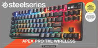 SteelSeries Apex Pro TKL Wireless Gen 3 Gamer Billentyűzet Hall Effect Kapcsolók - Wireless Schwarz (2025), French AZERTY 10
