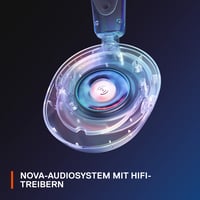 Herné slúchadlá SteelSeries Arctis Nova 1 – Hi-Fi meniče, 360° priestorový zvuk, náušníky z pamäťovej peny AirWeave, mikrofón s potlačením hluku, PC/PS5/Xbox 6