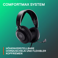 Herné slúchadlá SteelSeries Arctis Nova 1 – Hi-Fi meniče, 360° priestorový zvuk, náušníky z pamäťovej peny AirWeave, mikrofón s potlačením hluku, PC/PS5/Xbox 9