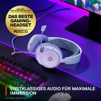 Herný headset SteelSeries Arctis Nova 1 – Hi-Fi reproduktory, 360° priestorový zvuk, náušníky z pamäťovej peny AirWeave, mikrofón s potlačením hluku, PC/PS5/Xb 4