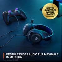 Herné slúchadlá SteelSeries Arctis Nova 1P – Hi-Fi meniče, 360° priestorový zvuk, náušníky z pamäťovej peny, mikrofón s potlačením hluku, kompatibilné s PS5/PS4/PC/Xbox – čierne 3