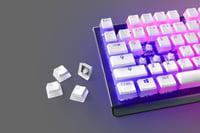 Set taste capace taste SteelSeries PrismCaps Double Shot Pudding - pentru tastaturi mecanice - pentru switch-uri MX - alb - layout US 6