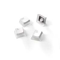 Set taste capace taste SteelSeries PrismCaps Double Shot Pudding - pentru tastaturi mecanice - pentru switch-uri MX - alb - layout US 1