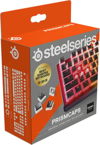 SteelSeries PrismCaps Double Shot Pudding Mechanikus Billentyűzet Keycap Szett Fekete - Single, black, German layout 1