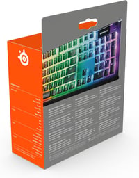 SteelSeries PrismCaps Double Shot Pudding Mechanikus Billentyűzet Keycap Szett Fekete - Single, black, German layout 7