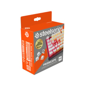 SteelSeries PrismCaps bijeli pudding set kapica za tipkovnicu - Double Shot PBT - za mehaničke tipkovnice s MX prekidačima - skandinavski raspored
