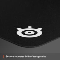 Herná podložka pod myš SteelSeries QcK XXL – 90x40 cm, textilný povrch – Protišmyková základňa – Podložka pod myš cez celý stôl – Čierna – Esport 3