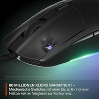 Herná myš SteelSeries Rival 3 Gen 2 – Optický senzor TrueMove Core s rozlíšením 8500 DPI – Ľahká konštrukcia 77 g – RGB – PTFE klzné plochy – Čierna 4