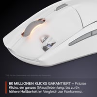 Mouse de Gaming SteelSeries Rival 3 Wireless Gen 2 - 2,4 GHz și Bluetooth - Senzor optic TrueMove Air 18000 DPI - Ultr ușor - Piciorușe PTFE - Alb 5
