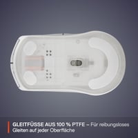 Mouse de Gaming SteelSeries Rival 3 Wireless Gen 2 - 2,4 GHz și Bluetooth - Senzor optic TrueMove Air 18000 DPI - Ultr ușor - Piciorușe PTFE - Alb 6