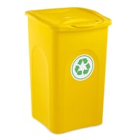 Odpadkový kôš Stefanplast Begreen, 50 litrov, žltý, na recyklovateľný odpad 1