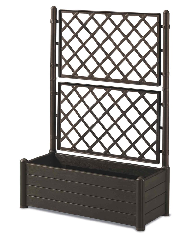 Stefanplast Mocha pravokutna žardinjera s rešetkom za penjačice - 100x43x142 cm - 80 L