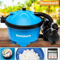 Filtračný systém Steinbach Active Balls 50 040220 – Samonasávacie čerpadlo pre bazény s objemom 22 000 litrov, s predfiltrom, manometrom, časovačom a 5 4