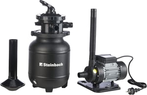Steinbach Active Balls+ sustav pješčanog filtera 040386 - sa 7-putnim ventilom, manometrom, 300 g Filter Balls kuglica, kapaciteta 19 000 litara