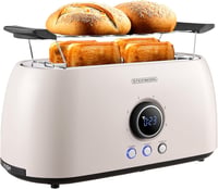 Steinborg 4 szeletes kenyérpirító hosszú nyílással, rozsdamentes acél, automata kikapcsolás, LED kijelző 1
