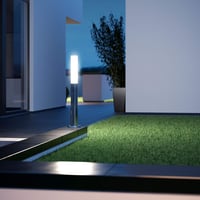 Lampă de exterior LED Steinel GL 60 S cu senzor de mișcare la 360°, 9,78 W, rază de acțiune 12 m, oțel inoxidabil, argintiu, iluminat pentru grădină și intrare IP44 2