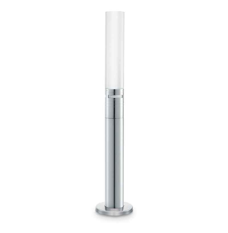 Lampă de exterior LED Steinel GL 60 S cu senzor de mișcare la 360°, 9,78 W, rază de acțiune 12 m, oțel inoxidabil, argintiu, iluminat pentru grădină și intrare IP44
