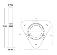 Lampă de exterior LED Steinel GL 60 S cu senzor de mișcare la 360°, 9,78 W, rază de acțiune 12 m, oțel inoxidabil, argintiu, iluminat pentru grădină și intrare IP44 7