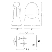 Steinel IS 1 senzor pokreta, bijeli, za unutarnju i vanjsku upotrebu, kut detekcije 120°, domet 10 m, nadgradna i podžbukna montaža, IP54, 120x80x50 mm 6