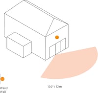 Steinel IS 130-2 Fehér Mozgásérzékelő 130° 12m Beltéri Kültéri IP54 - White 3