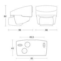 Steinel IS 140-2 Senzor pokreta crni, kut detekcije 140°, domet 14 m, unutarnja i vanjska uporaba, IP54 7