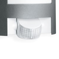 Vonkajšie nástenné svietidlo Steinel L 12 S antracitové s pohybovým senzorom, 180°, dosah 10 m, E27, hliníkové tienidlo, 27,2x15,5x10,8 cm 4