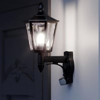 Steinel L 15 S crna vanjska zidna svjetiljka sa senzorom pokreta od 180 stupnjeva, domet do 10 m, klasičan dizajn 2