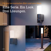 Lampă de exterior LED Steinel L 605 S cu senzor de mișcare, unghi de detecție 180° și rază de acțiune de 10 m, 11,3 W, 729 lm, aluminiu, gri antracit 6