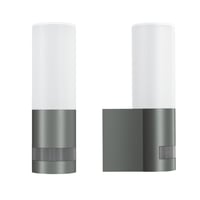 Lampă de exterior LED Steinel L 605 S cu senzor de mișcare, unghi de detecție 180° și rază de acțiune de 10 m, 11,3 W, 729 lm, aluminiu, gri antracit 2