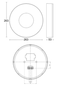 Steinel RS 200 SC Connect LED stropna svjetiljka sa senzorom pokreta, mogućnost prigušivanja, upravljanje putem aplikacije, 17,1 W, 3000 K, antracit 7