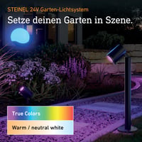 Steinel Sphera C 24V LED gömblámpa, 400 mm átmérő, 16 millió szín, app vezérlés, Plug & Play, fényérzékelő, IP65, kertbe és teraszra 3