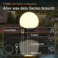 Steinel Sphera C 24V LED gömblámpa, 400 mm átmérő, 16 millió szín, app vezérlés, Plug & Play, fényérzékelő, IP65, kertbe és teraszra 6