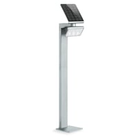 Steinel XSolar GL-S ezüst LED napelemes kerti lámpa mozgásérzékelővel, 140°, 5 m hatótáv, 150 lm, állítható magasság 1