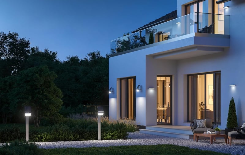 Steinel XSolar L-S ONE LED napelemes fali lámpa mozgásérzékelővel antracit