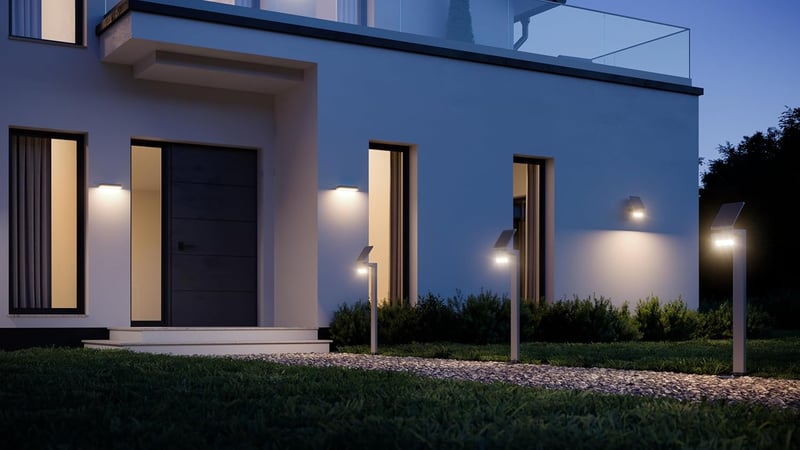 Steinel XSolar L-S ONE LED napelemes fali lámpa mozgásérzékelővel antracit
