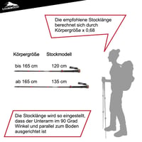 Trekové palice Steinwood Premium Carbon – extra ľahké, nastaviteľné teleskopické palice s rýchloupínacím zámkom, gumovými koncovkami a prenosnou taškou 5